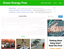 Tablet Screenshot of greenenergyfree.com